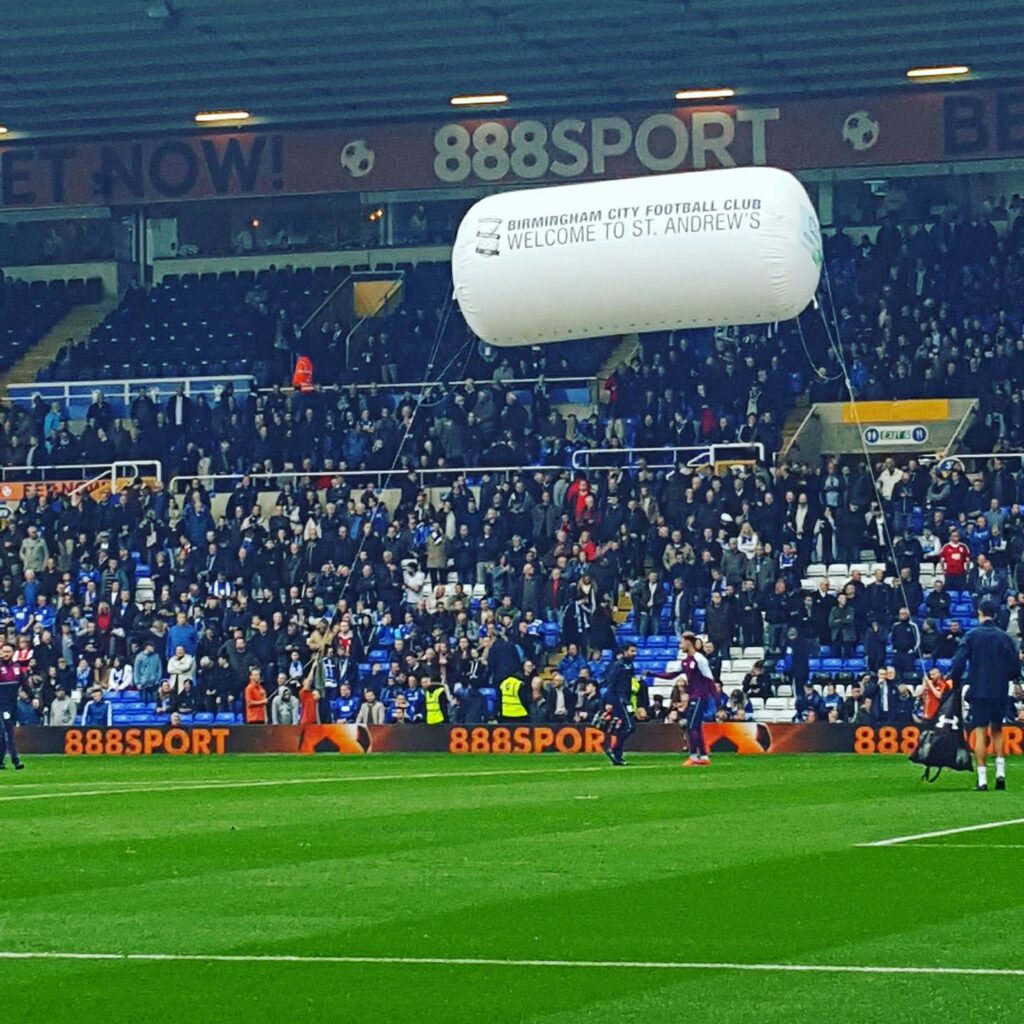 Bloon Banner On Display At Derby Football Club