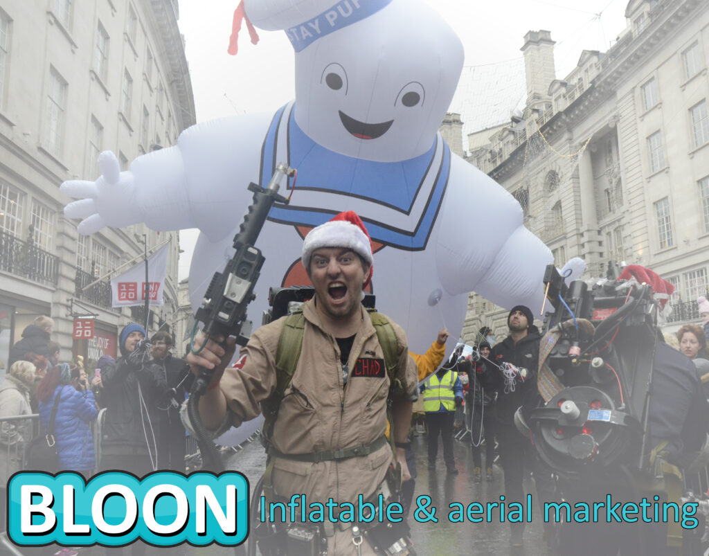Inflatable parade balloon, Stay puft inflatable, ghostbusters inflatable, stay puft parade balloon, christmas parade balloon, promotional balloon, parade balloon, London parade balloon,
