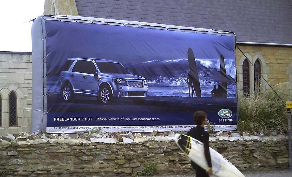 Inflatable Billboard Branded for Land Rover