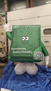 Sealed Air Inflatable Character Mascot of Computer Chip for GEN3 Systems