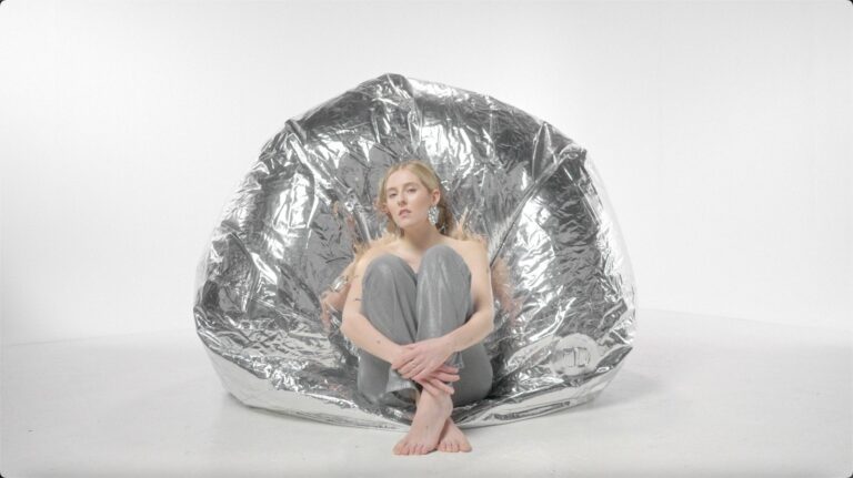 Chrome Mirror Ball Hire for WILDES music video photoshoot