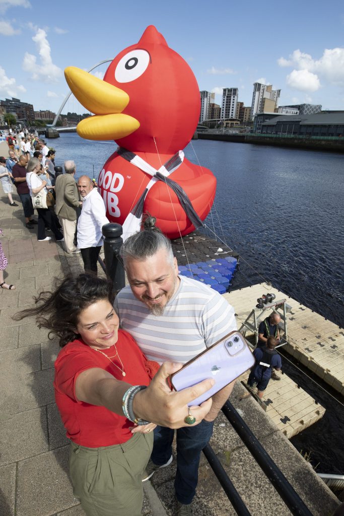 Experiential marketing, promotional inflatable, advertising inflatable, giant inflatable, inflatable duck, inflatable newcatsle.