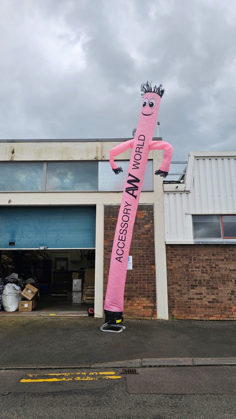 Advertising Inflatable. Air Dancer, Sky Dancer, Wavy Man, Branded Inflatable For Accessory World