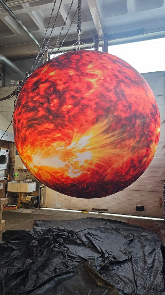 Sun Replica Advertising Inflatable, Inflatable Marketing, Hanging Inflatable, Lighting Balloon