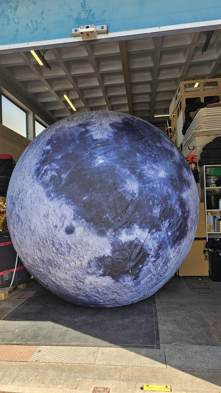 Inflatable Planet. Inflatable Moon. Moon Replica. Constant Air Moon. Sealed Air Moon. Display Inflatable. Branded Moon Sphere.