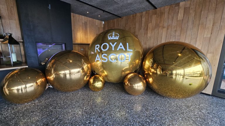 Inflatable Branded Mirror Ball. Inflatable Mirror Ball. Gold Mirror Ball. Inflatable Advertising, Inflatable Marketing. Inflatables for Events. Display Inflatable.