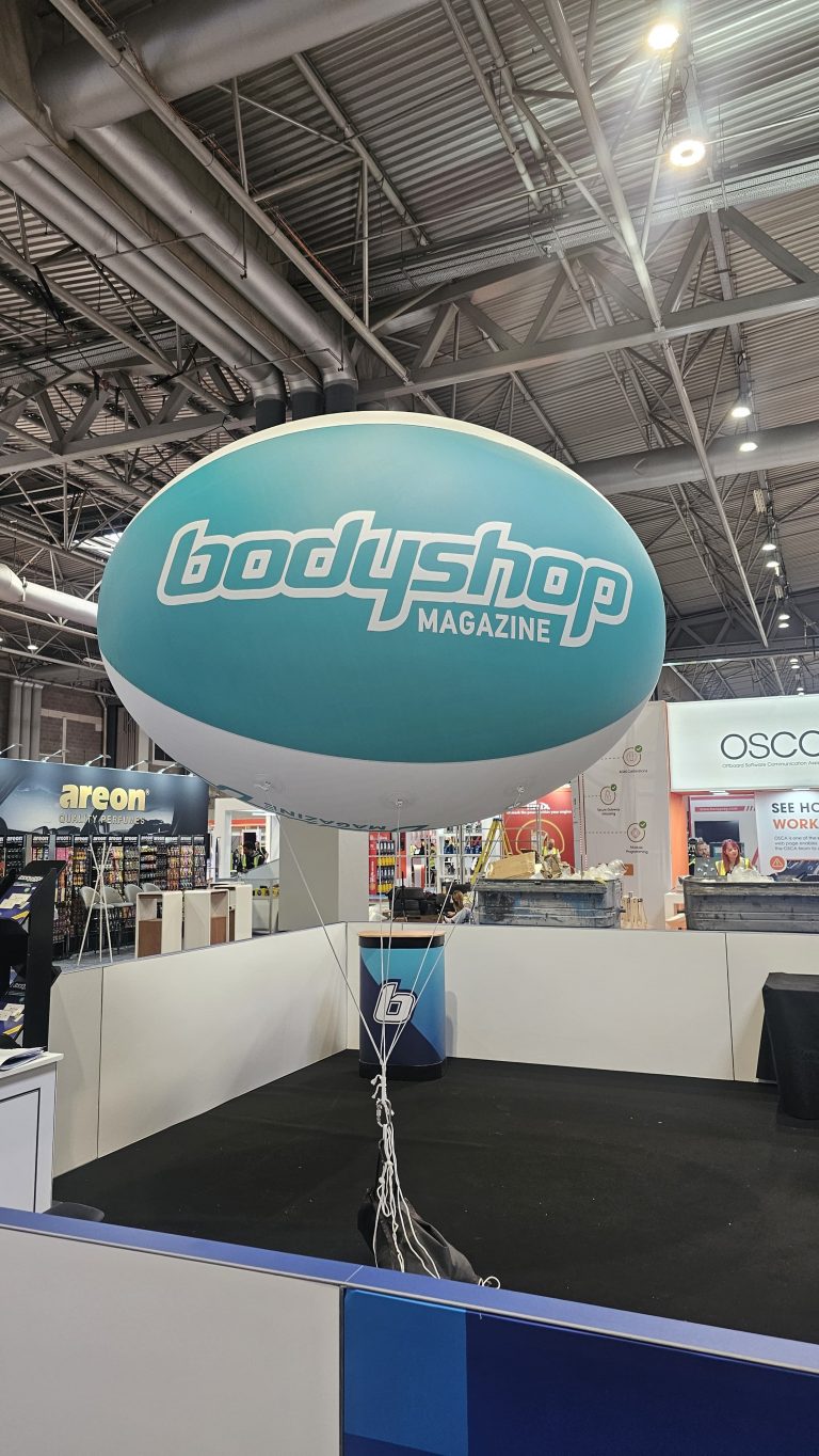 Helium Sphere. Exhibition Sphere. Inflatable at NEC. Inflatable Sphere. Advertising Inflatable. Helium Blimp. Exhibition Balloon.