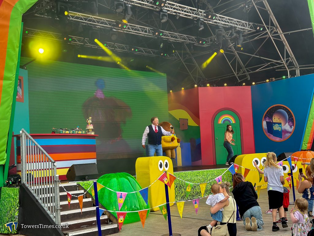 Inflatable Jellies. Sealed Air Inflatable. Alton Towers Event. CBeebies Event. Multicolored Inflatables.