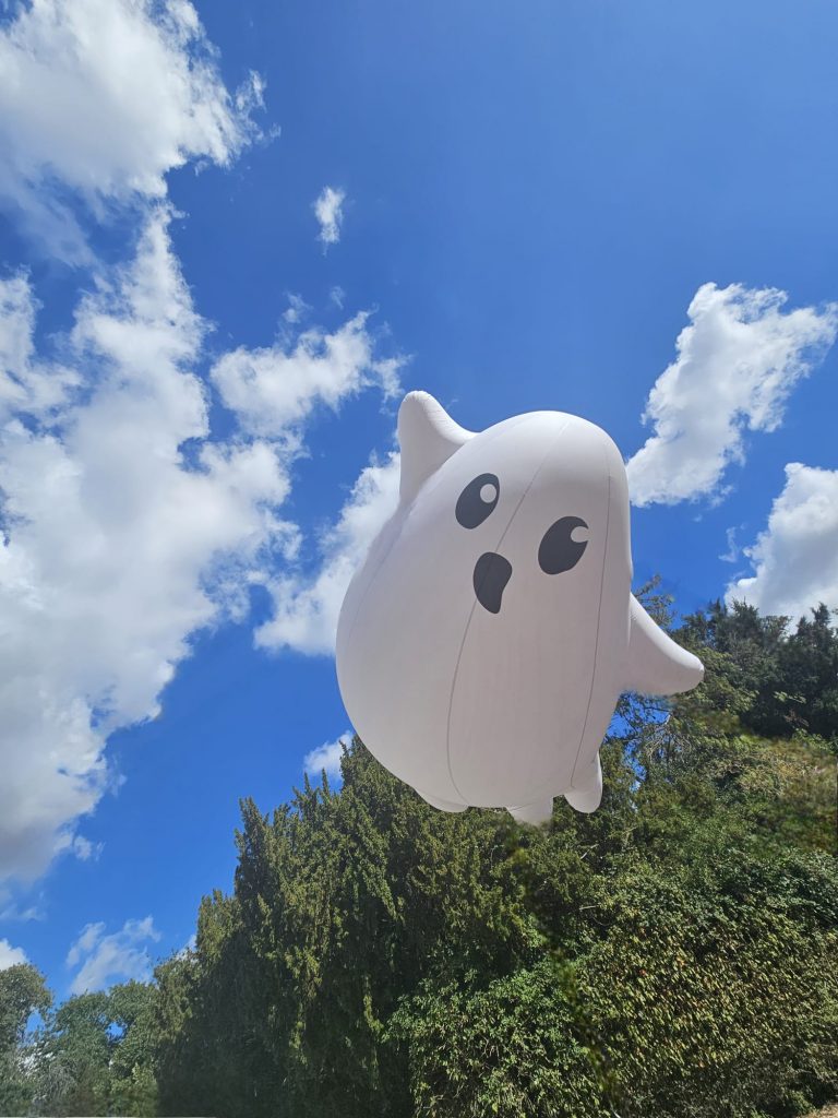 Advertising Inflatable. Helium Inflatable. Inflatable Marketing. Ariel Marketing. Outdoor Inflatable. Sealed Air Inflatable. Custom Shaped Inflatable. Inflatable Ghost. Helium Ghost.