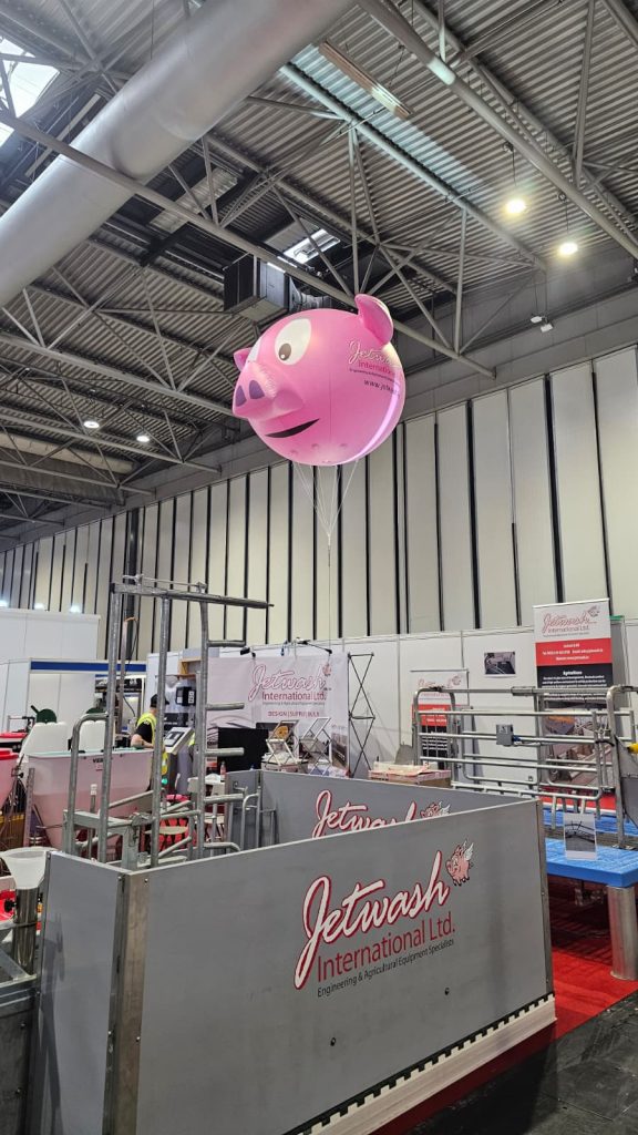 Helium Sphere. Exhibition Sphere. Inflatable Sphere. Advertising Inflatable. Helium Blimp. Exhibition Balloon. Custom Shaped Balloon. Pig Sphere. Custom Exhibition Balloon.