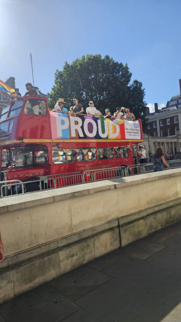 Branded Banner. Branding Product. London Pride. Products for Pride. Parade Bus.