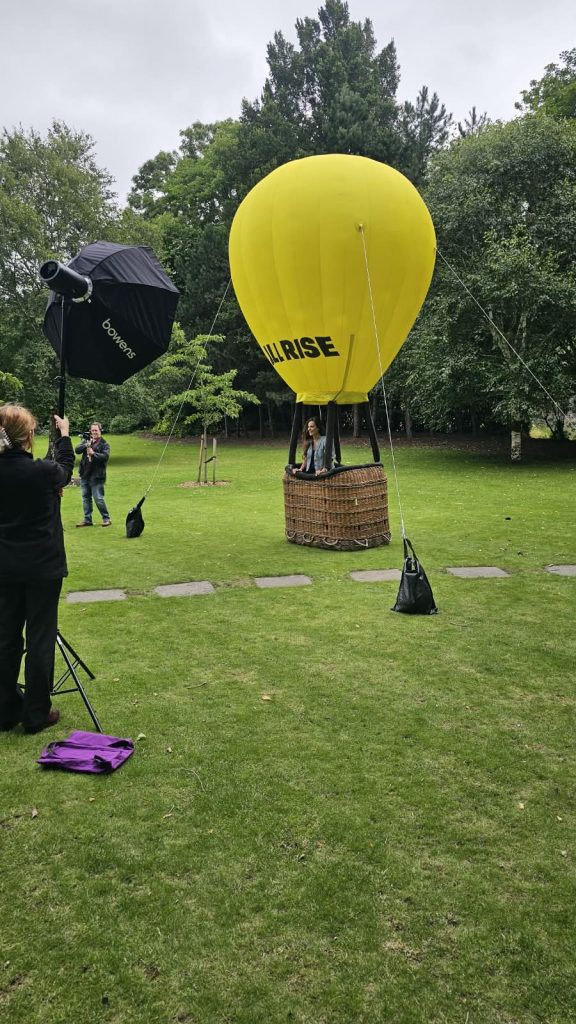 Hot Air Balloon Replica. Branded Hot Air Balloon Replica. Branded Inflatable. Event Inflatable. Hot Air Basket Hire. Display Basket.
