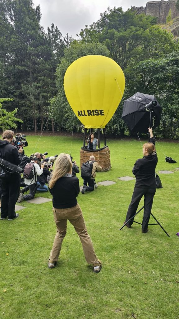 Hot Air Balloon Replica. Branded Hot Air Balloon Replica. Branded Inflatable. Event Inflatable. Hot Air Basket Hire. Display Basket.